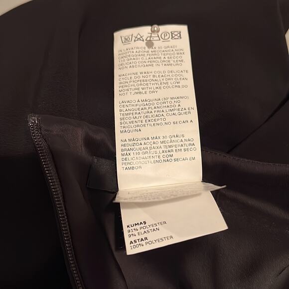 Weekend Max Mara Black Ruched Sheath Dress - Picture 10 of 13